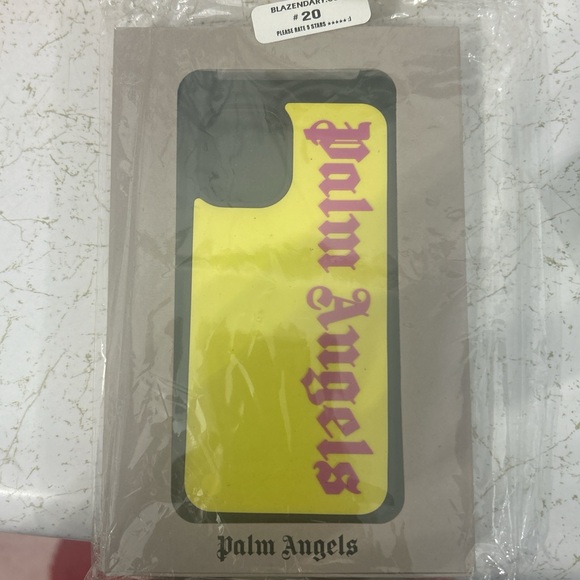 Palm Angels Yellow and Pink Phone Case - Picture 1 of 2